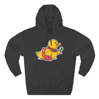 Three-Panel Fleece Hoodie (Tropical Duck)