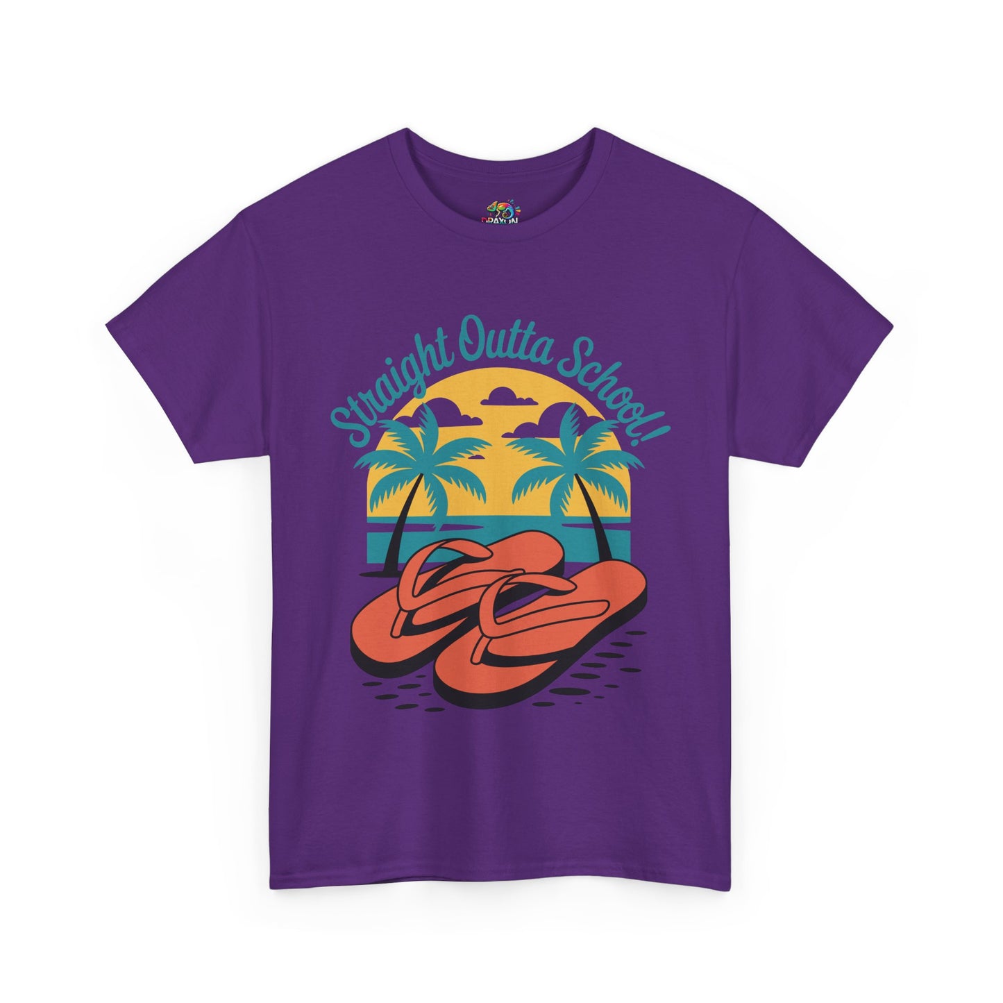 Unisex Heavy Cotton Tee (Straight Outta School)