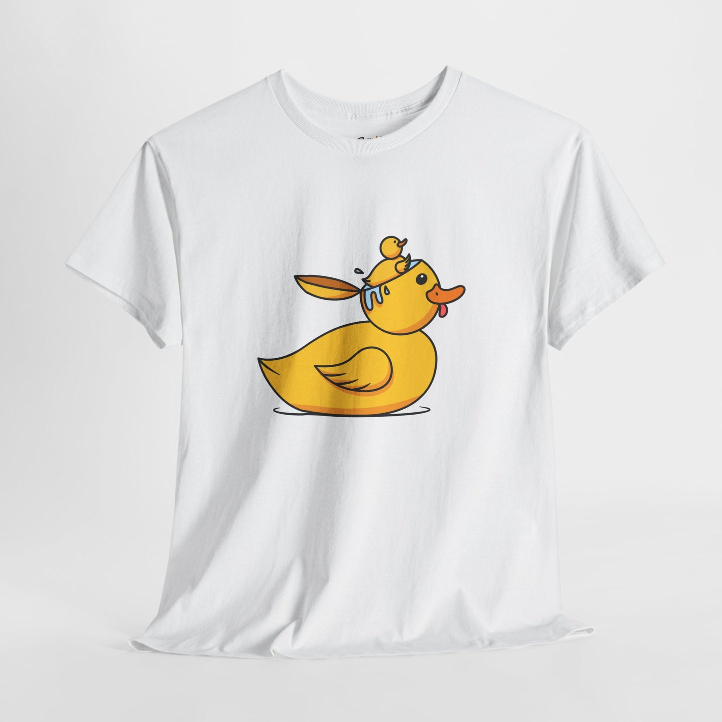 Unisex Heavy Cotton Tee (Duck Bird Brain)