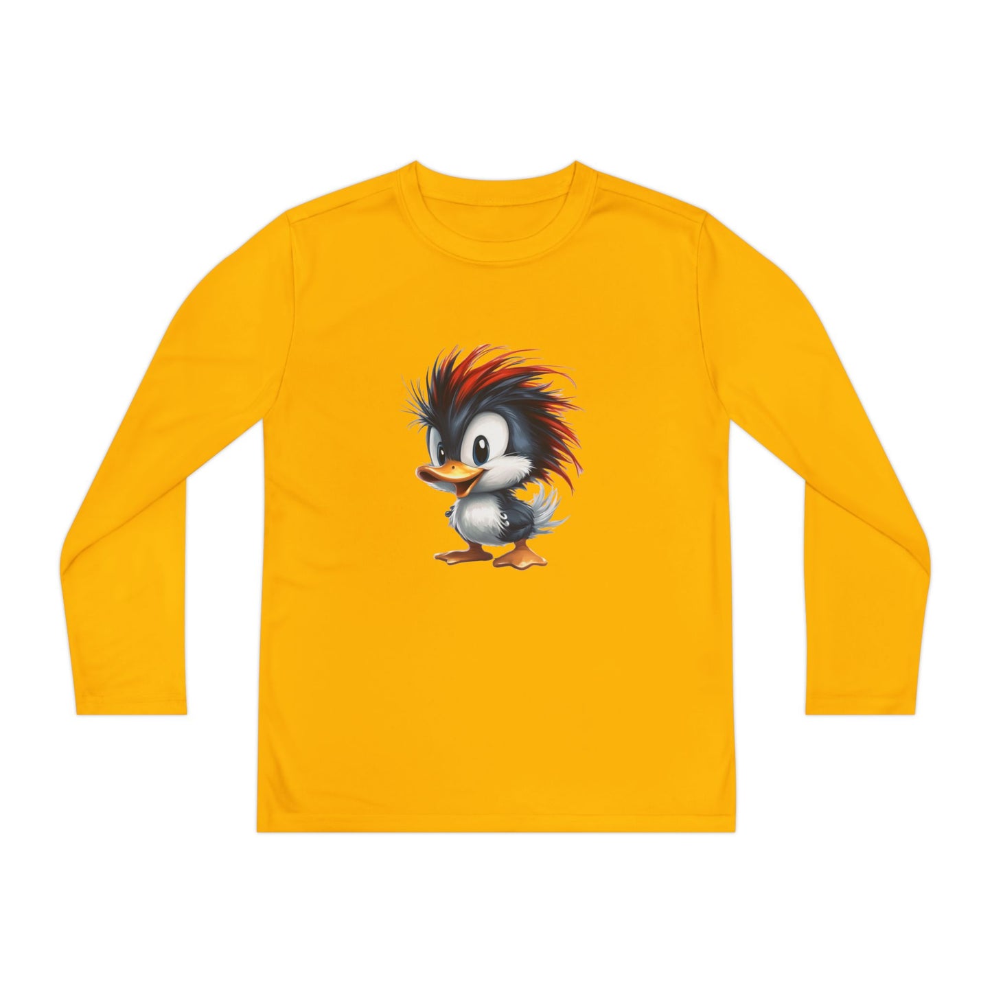 Youth Long Sleeve Competitor Tee (Red Hair Duck)