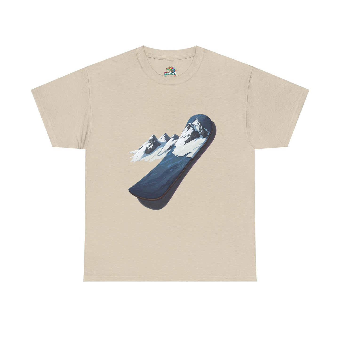 Unisex Heavy Cotton Tee (Mountain Snowboard)