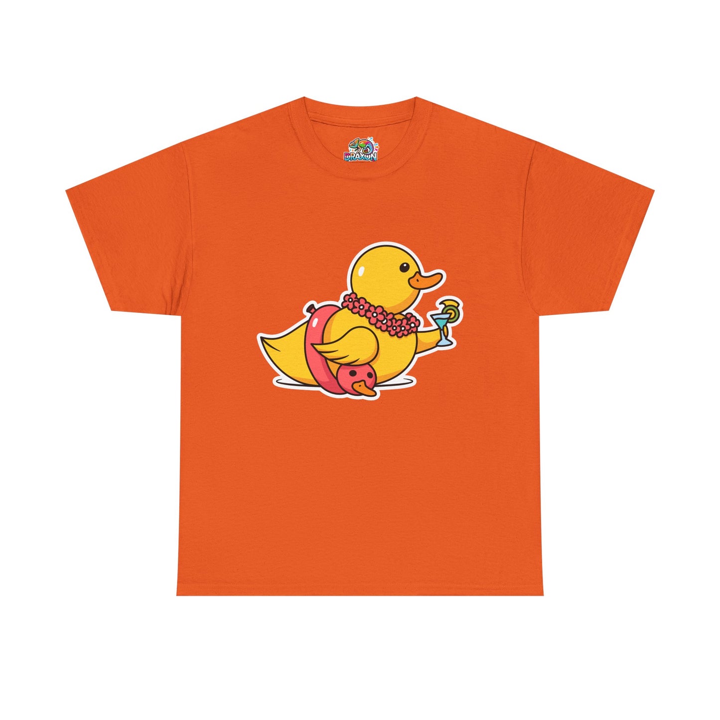 Unisex Heavy Cotton Tee (Tropical Duck)