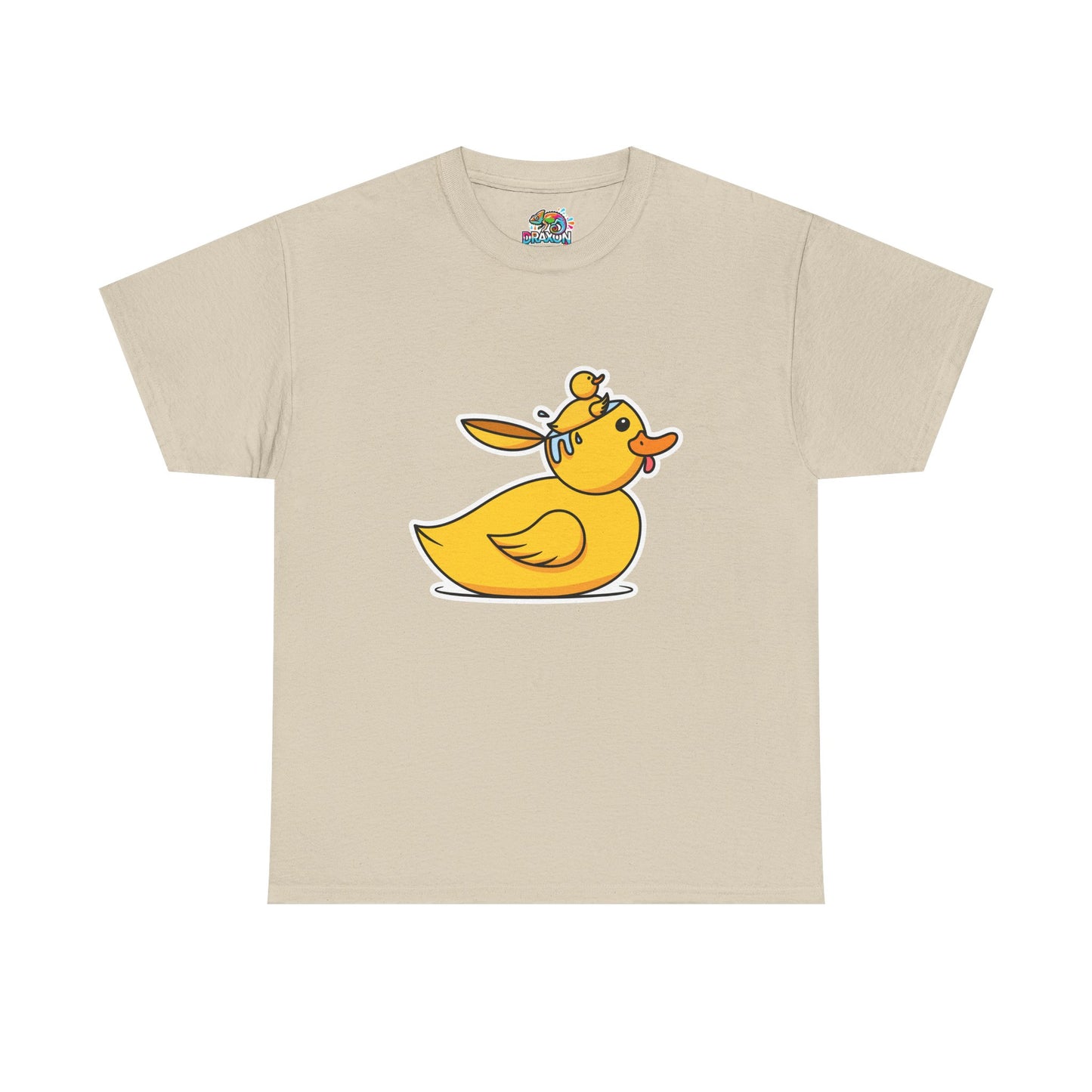 Unisex Heavy Cotton Tee (Duck Bird Brain)