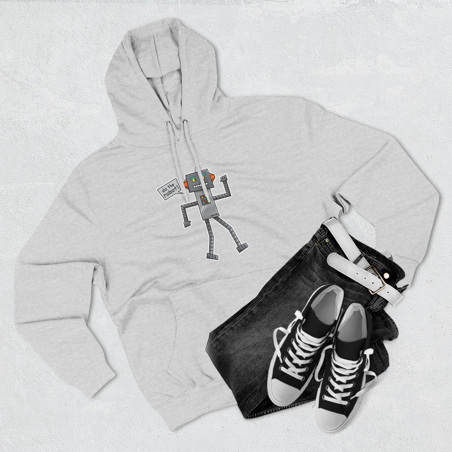 Three-Panel Fleece Hoodie (Do the Robot)