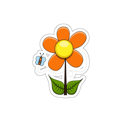 Die-Cut Stickers | Vibrant Art for Personalization (Flower & Butterfly)