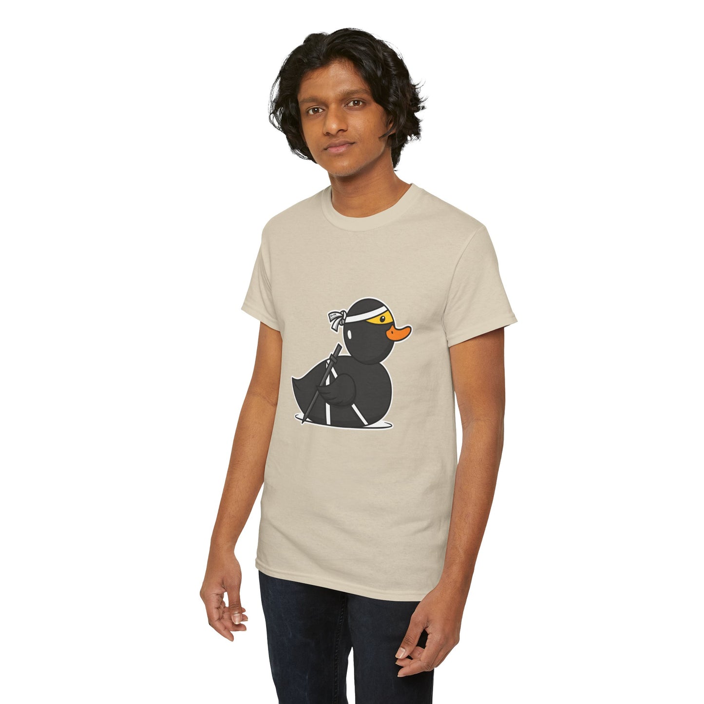 Unisex Heavy Cotton Tee (Ninja Duck)
