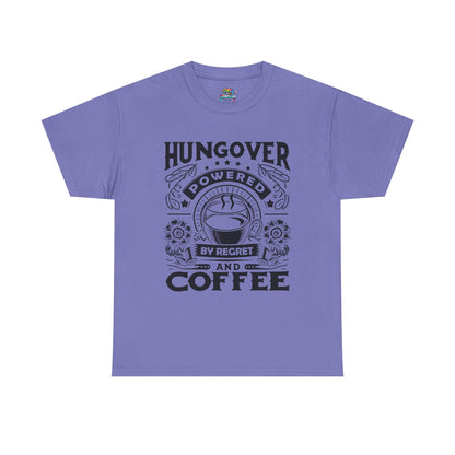 Unisex Heavy Cotton Tee (Hungover - Powered by Coffee)