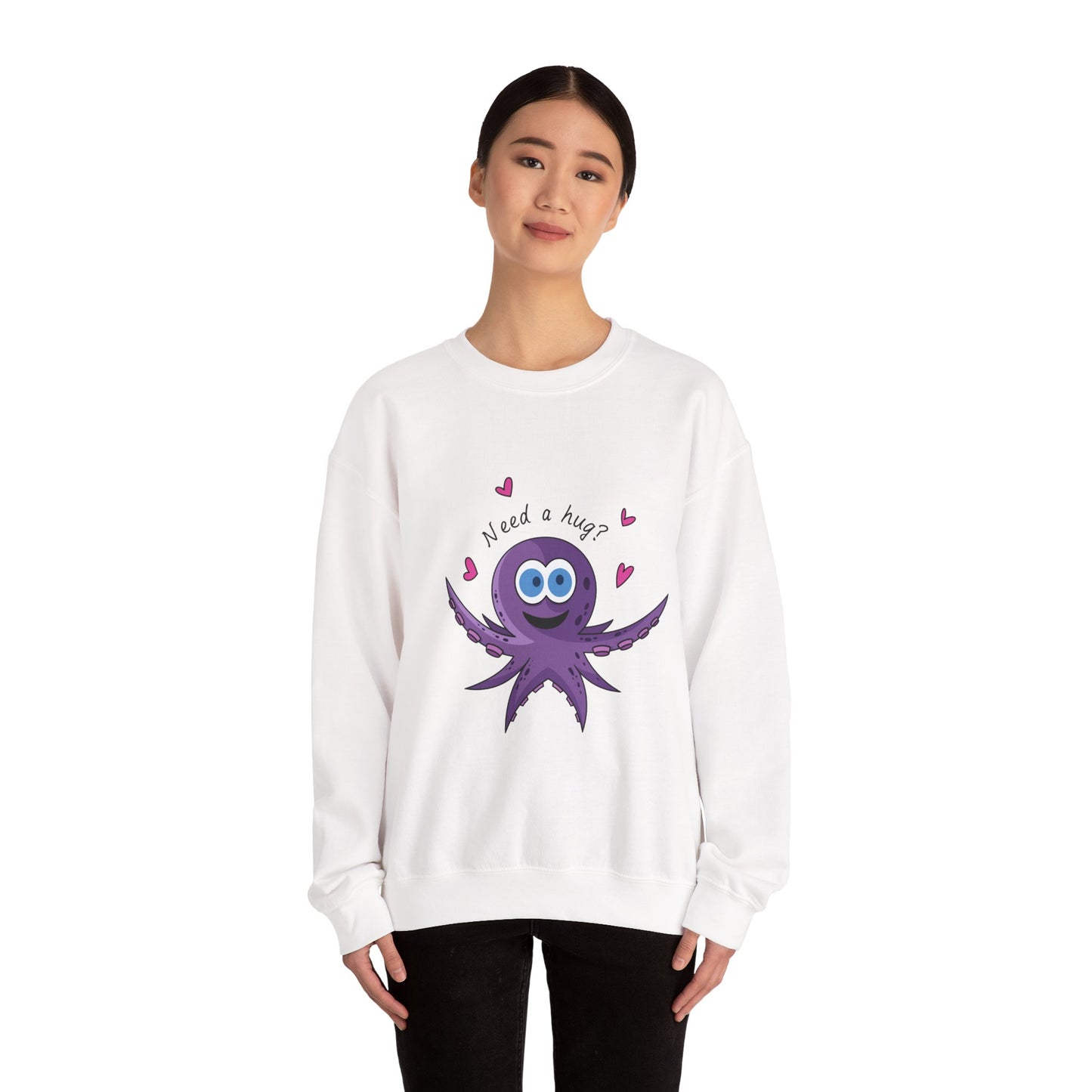 Unisex Heavy Blend™ Crewneck Sweatshirt (Octopus Hug)