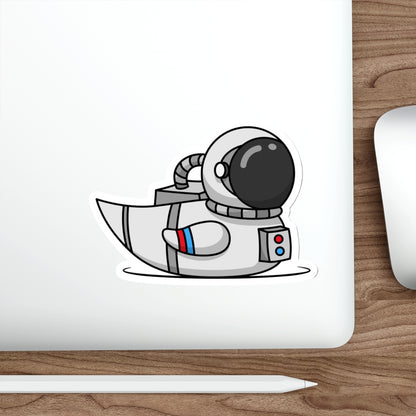 Die-Cut Stickers | Vibrant Art for Personalization (Astronaut Duck)