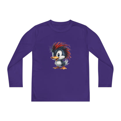 Youth Long Sleeve Competitor Tee (Red Hair Duck)