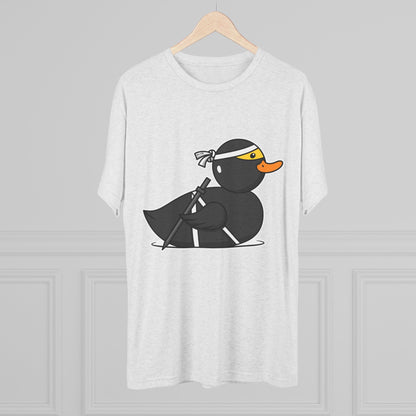 Unisex Tri-Blend Crew Tee (Ninja Duck)