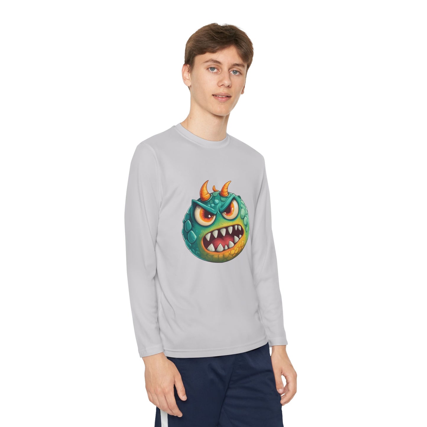 Youth Long Sleeve Competitor Tee (Green Monster 2)