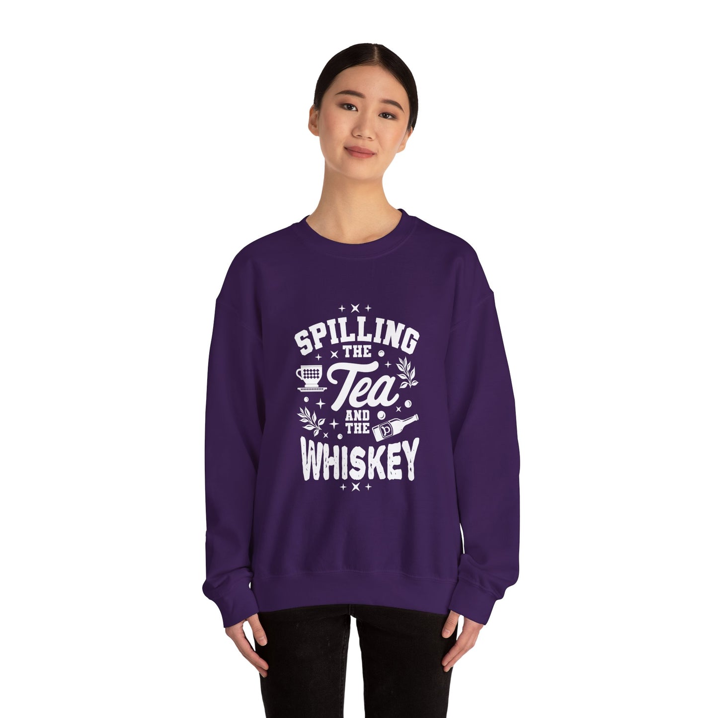 Unisex Heavy Blend™ Crewneck Sweatshirt (Spill Tea & Whiskey)