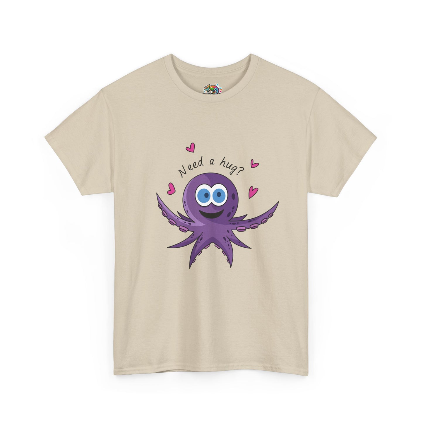 Unisex Heavy Cotton Tee (Octopus Hug)