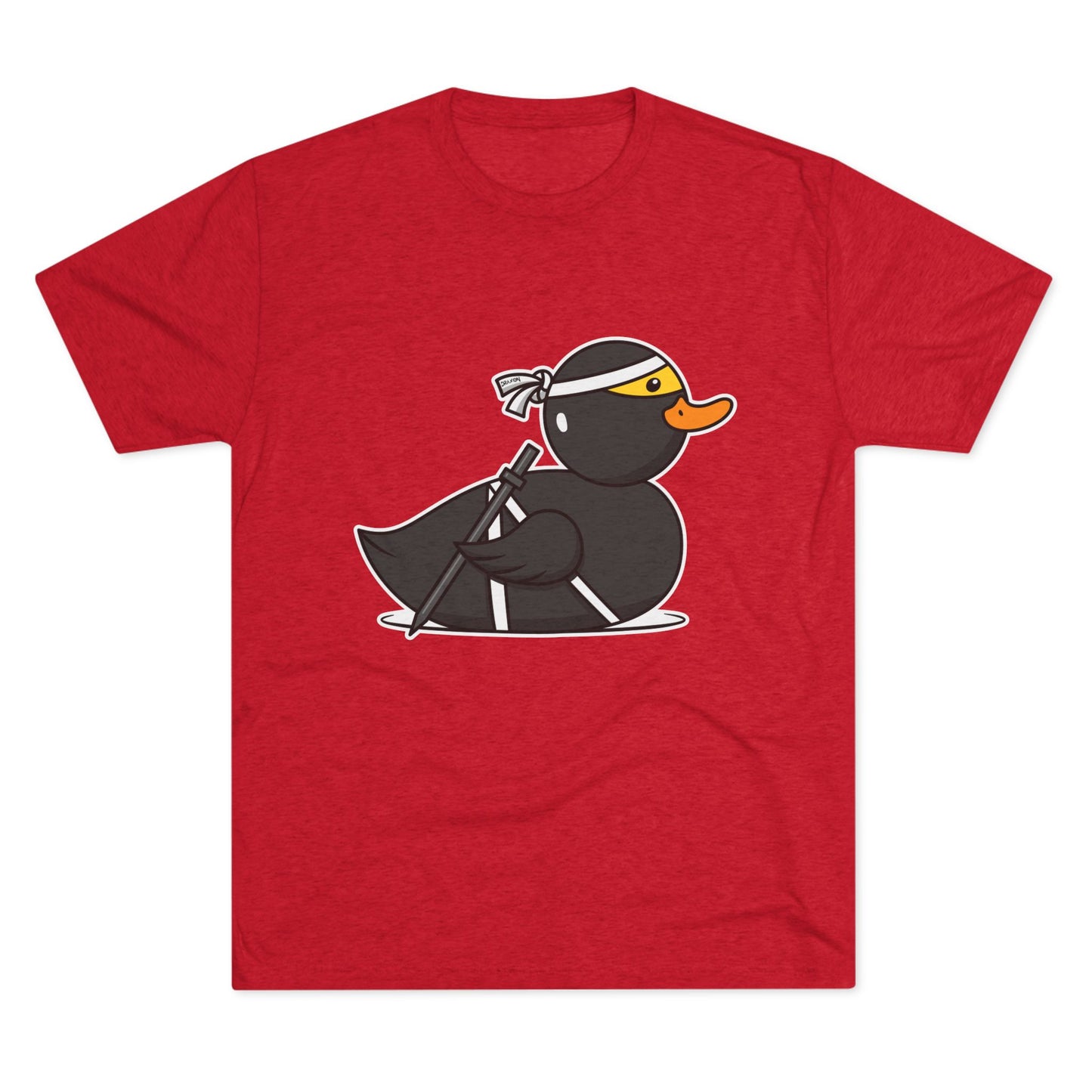 Unisex Tri-Blend Crew Tee (Ninja Duck)