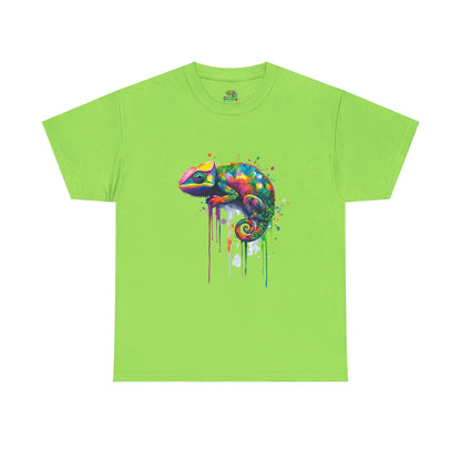 Unisex Heavy Cotton Tee (Realistic Chameleon)