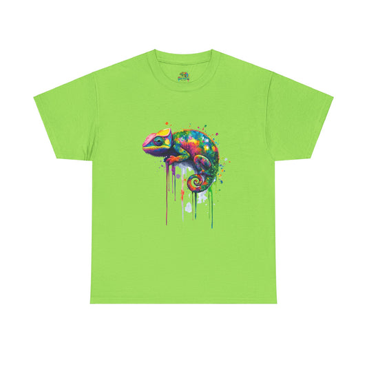 Unisex Heavy Cotton Tee (Realistic Chameleon)