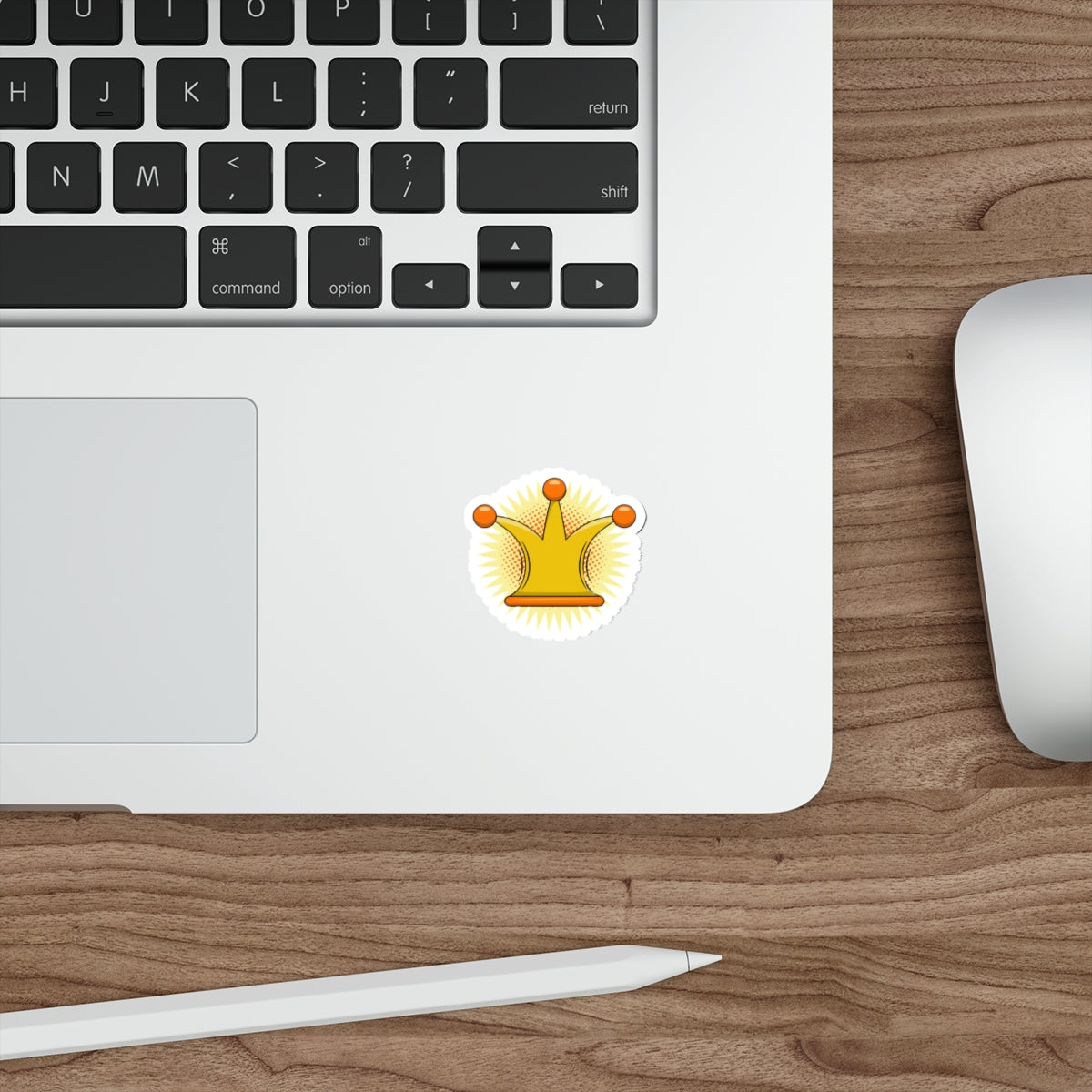 Die-Cut Stickers | Vibrant Art for Personalization (Crown)