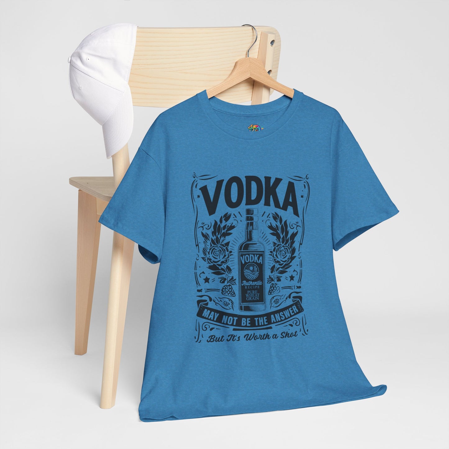 Unisex Heavy Cotton Tee (Vodka - Worth a Shot)