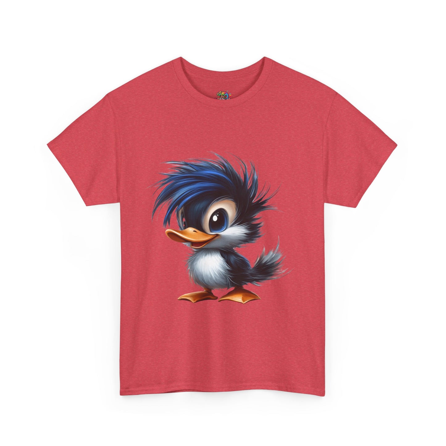 Unisex Heavy Cotton Tee (Blue Hair Duck)