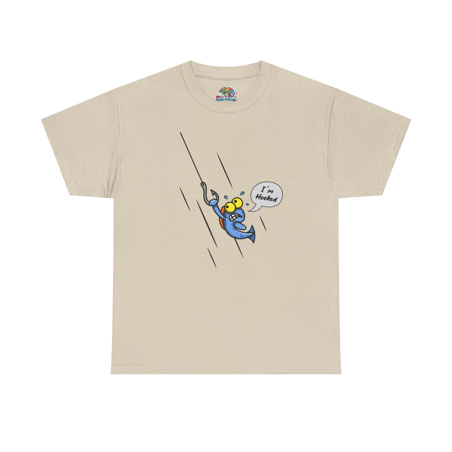 Unisex Heavy Cotton Tee (Fishing Hooked)