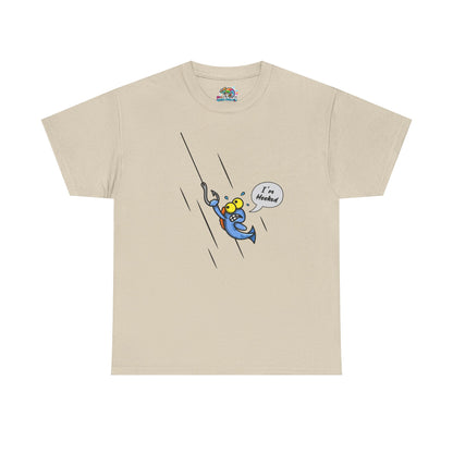 Unisex Heavy Cotton Tee (Fishing Hooked)