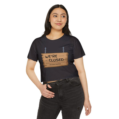 Women's Festival Crop Top (We're Closed)