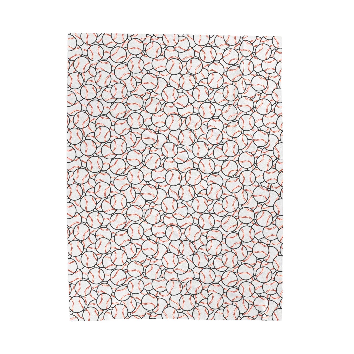 Velveteen Plush Blanket (Baseball)