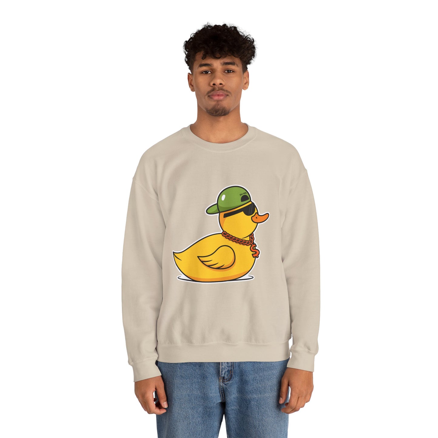 Unisex Heavy Blend™ Crewneck Sweatshirt (Gangster Duck)