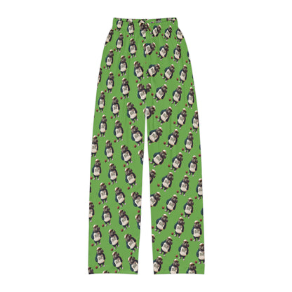 Kids Lounge Pants -AOP Green (Boston Hippos)