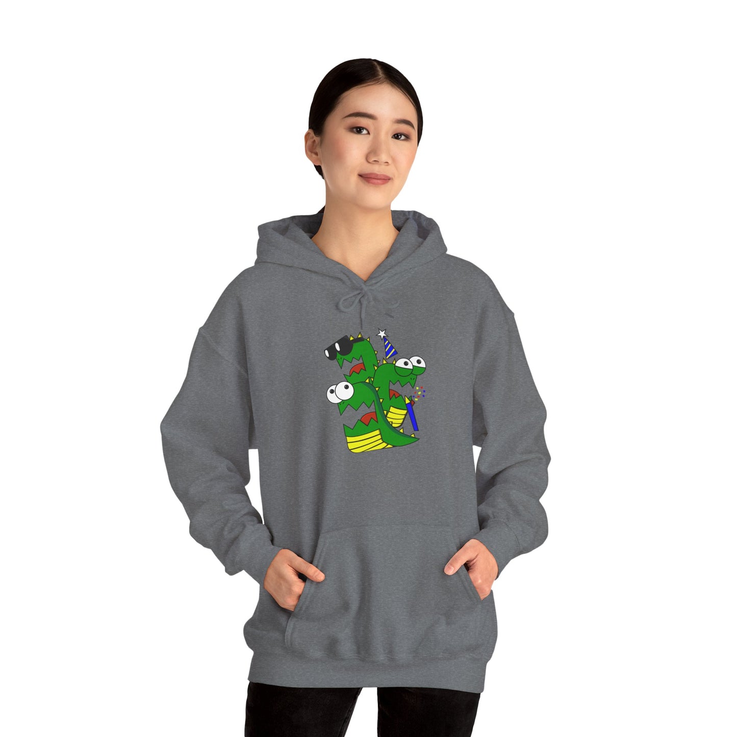 Unisex Heavy Blend™ Hooded Sweatshirt (Larry the Snake thing)