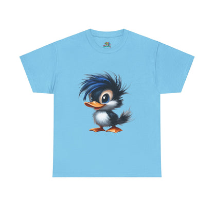 Unisex Heavy Cotton Tee (Blue Hair Duck)