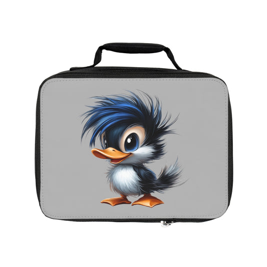 Lunch Bag - Light Grey (Blue Hair Duck)