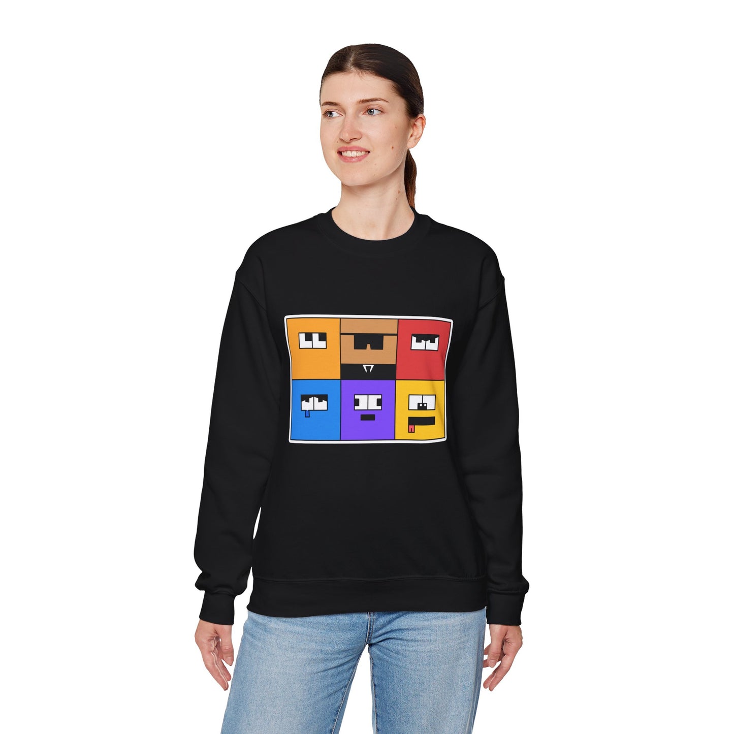 Unisex Heavy Blend™ Crewneck Sweatshirt (Emotion Blocks)