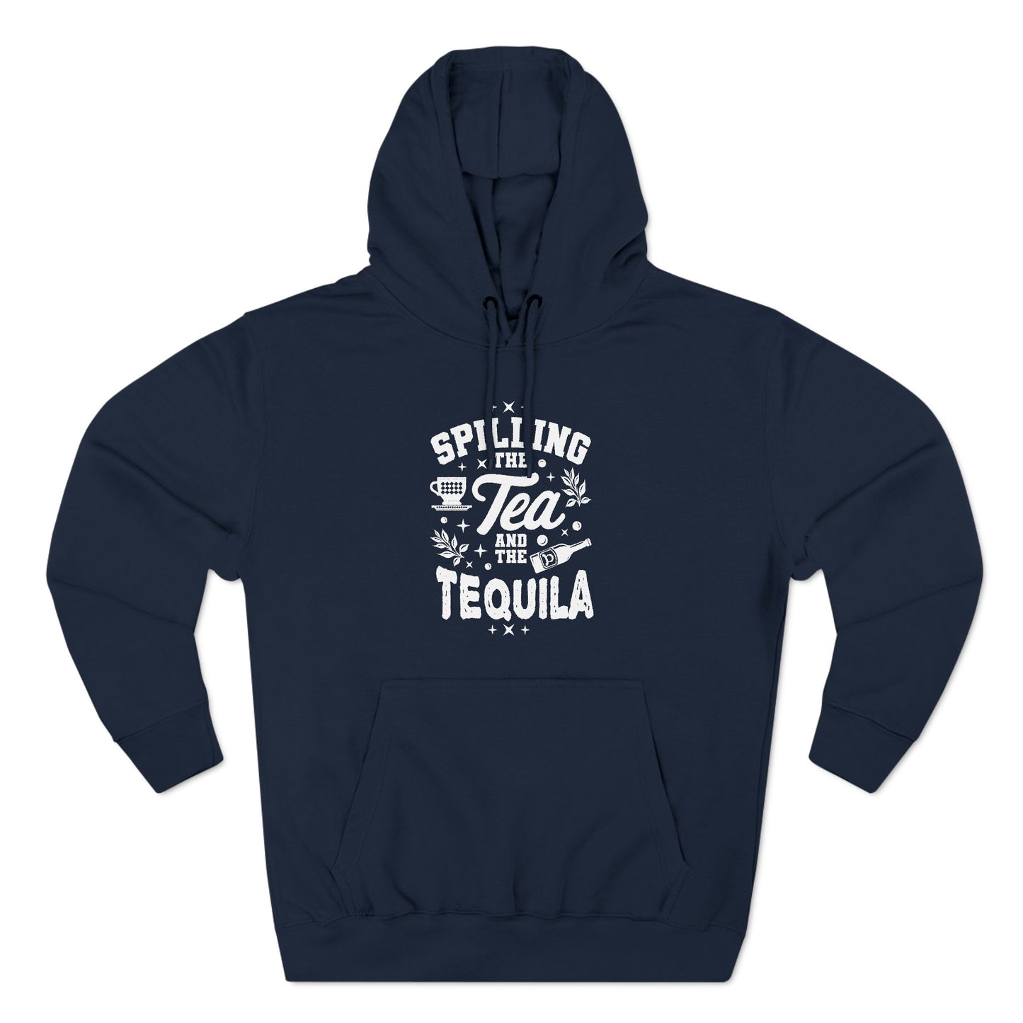 Three-Panel Fleece Hoodie (Spill Tea & Tequila)