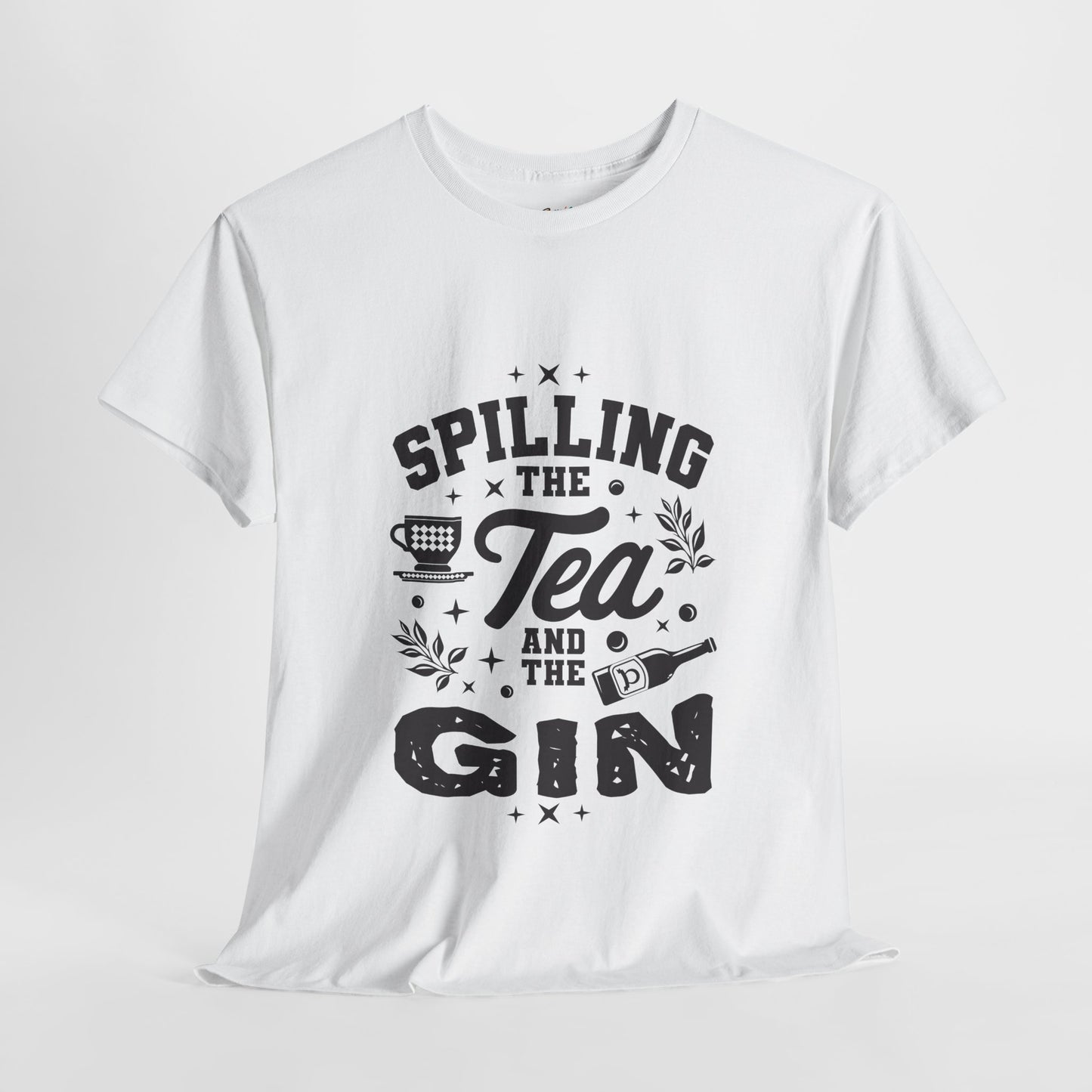 Unisex Heavy Cotton Tee (Spill Tea & Gin)