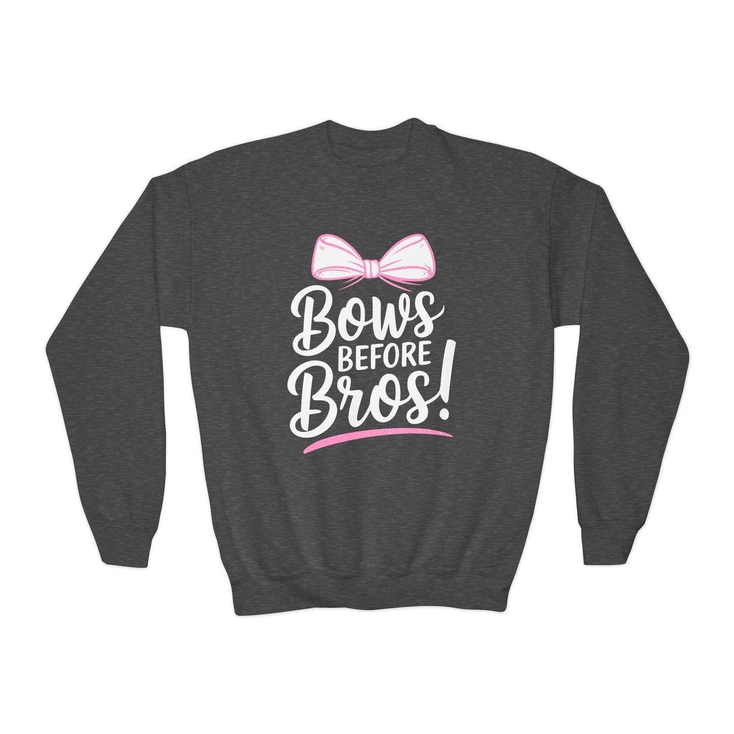 Youth Crewneck Sweatshirt (Bows before Bros)