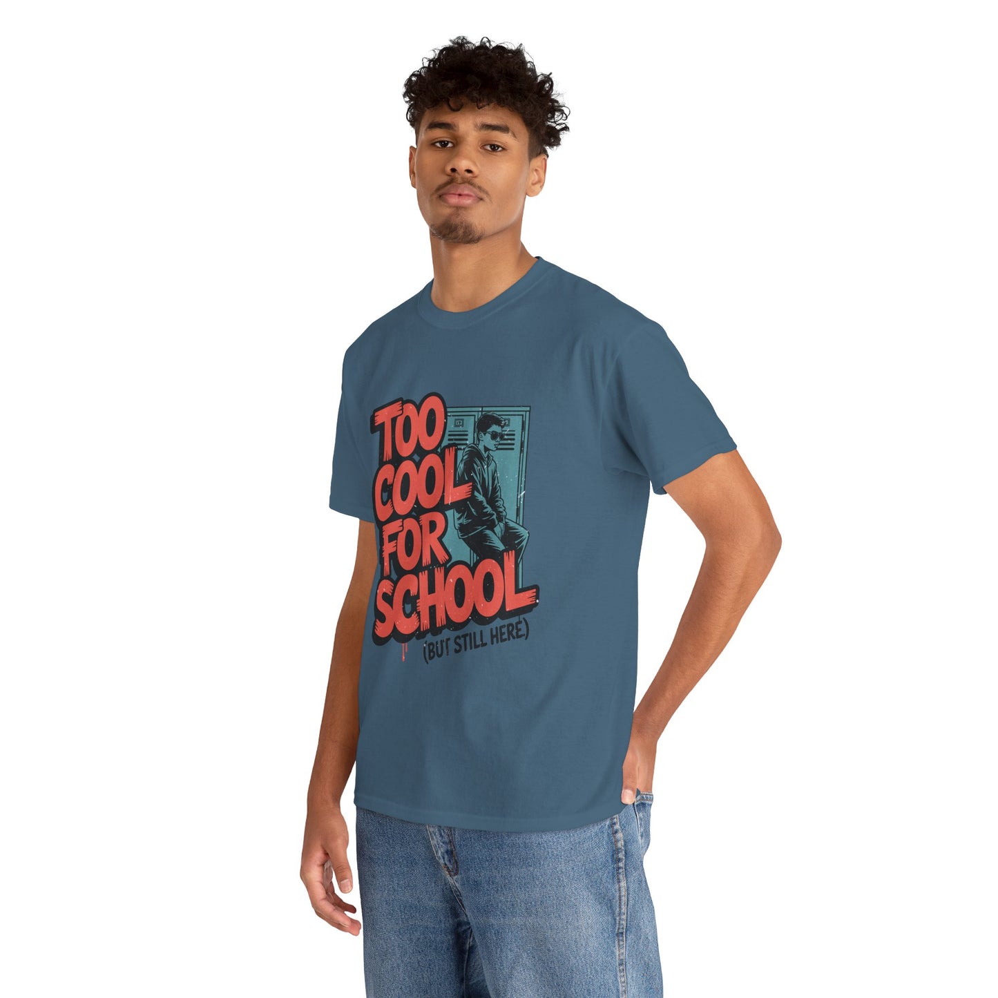 Unisex Heavy Cotton Tee (Too Cool For School)