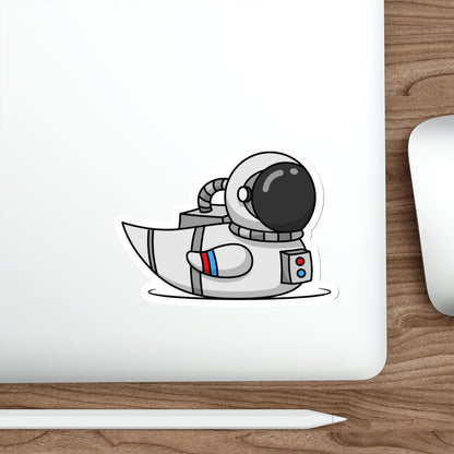 Die-Cut Stickers | Vibrant Art for Personalization (Astronaut Duck)