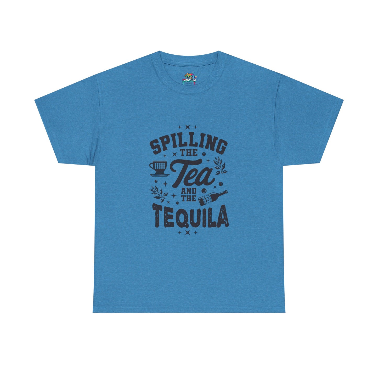 Unisex Heavy Cotton Tee (Spill Tea & Tequila)