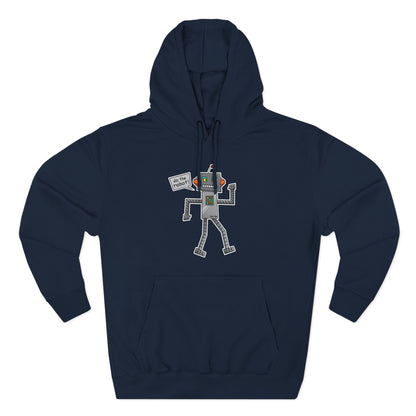 Three-Panel Fleece Hoodie (Do the Robot)