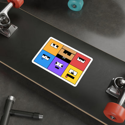Die-Cut Stickers | Vibrant Art for Personalization (Emotion Blocks)