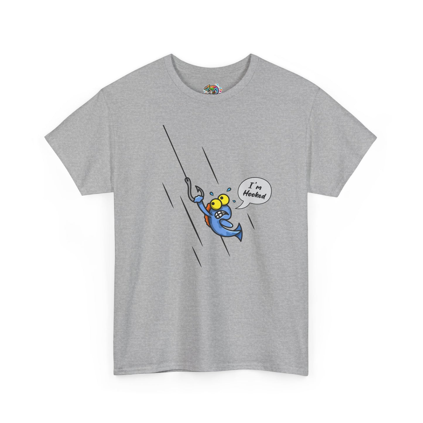 Unisex Heavy Cotton Tee (Fishing Hooked)