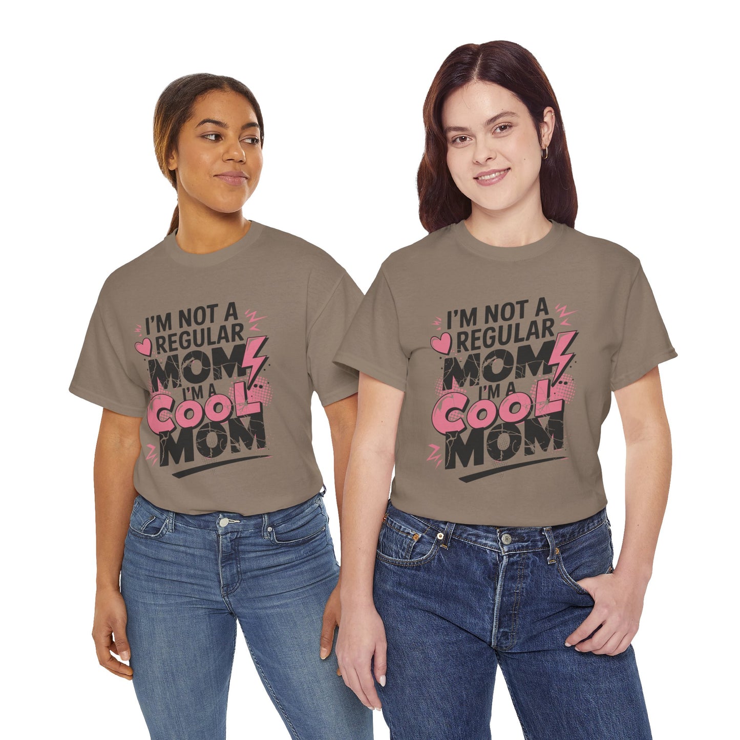 Unisex Heavy Cotton Tee (I'm Not a Regular Mom, I'm a Cool Mom)