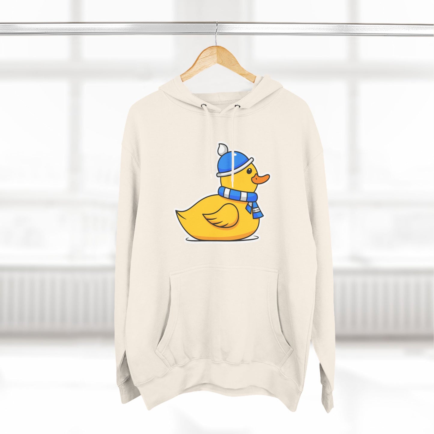 Three-Panel Fleece Hoodie (Chilly Duck)
