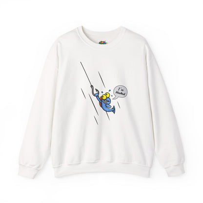 Unisex Heavy Blend™ Crewneck Sweatshirt (Fishing Hooked)
