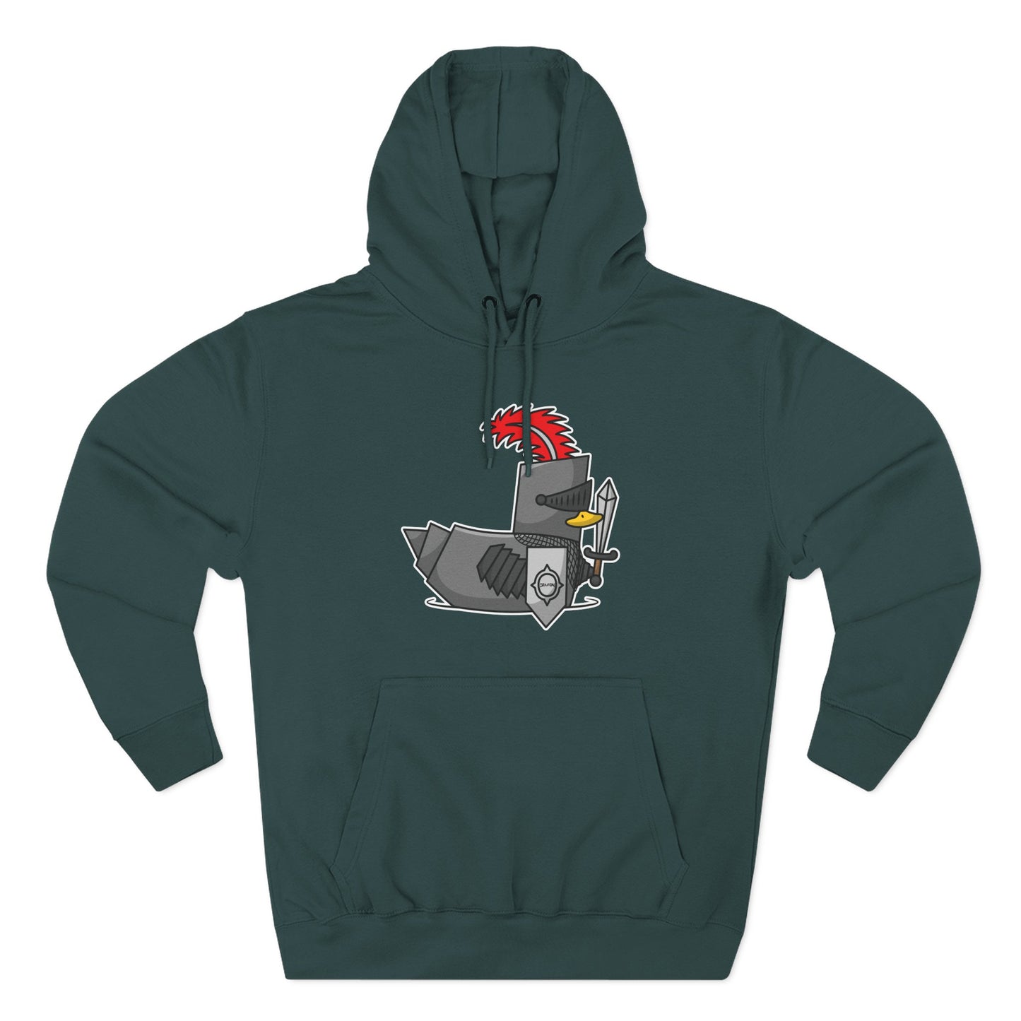Three-Panel Fleece Hoodie (Knight Duck)