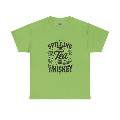 Unisex Heavy Cotton Tee (Spill Tea & Whiskey)