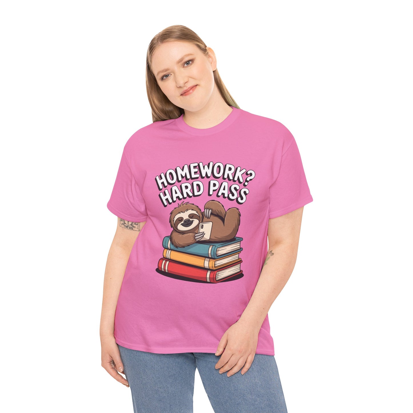 Unisex Heavy Cotton Tee (Homework? Hard Pass)