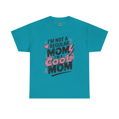 Unisex Heavy Cotton Tee (I'm Not a Regular Mom, I'm a Cool Mom)